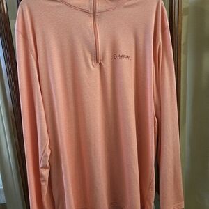 Magellan Outdoors Peach Performance Pullover Tee Classic Fit 2XL